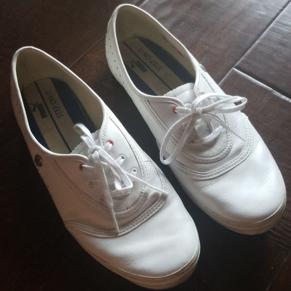 Puma Be Mini Vulc Lace-Up Casual White Leather - Picture 1 of 4